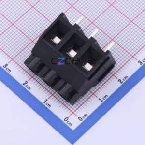 DB910-7.62-3P-BK-S Screw Terminal Block P=7.62mm Connector ( Construction: 1x3P )( Pitch: 7.62mm )( Color: Black ) - Product Image 1