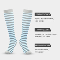 Chaussettes de compression pour femmes, sportives, élastiques, printemps-été, nouvelle collection, professionnelles, antidérapantes, respirantes, hauteur genou