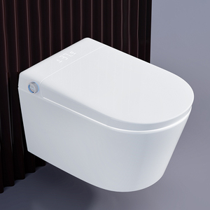 Inodoro Inteligente de Una Pieza con Diseño Simple, Descarga por Sifón, Cerámica ABS, Montaje en Pared, Taza Alargada, Pantalla LED, Asiento con Calefacción y Control Remoto - Product Image 2