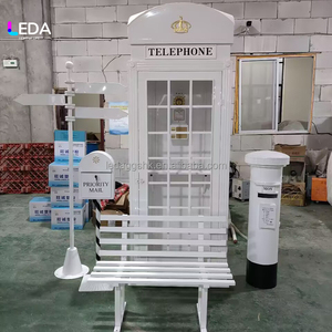 Cabina Telefónica Decorativa de Alta Calidad LEDA para Hoteles, Decoración Vintage, Cabina Telefónica Antigua - Product Image 1