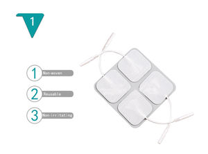 QD QD-D001 Bantalan Elektroda <span class=keywords><strong>Tens</strong></span> Gel Premium Jepang Dapat Digunakan Kembali Bantalan Elektroda Perekat untuk Unit <span class=keywords><strong>TENS</strong></span>/EMS Kain Non-anyaman - Product Image 3