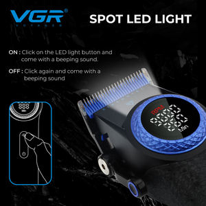 Cortadora de Cabello <span class=keywords><strong>VGR</strong></span> V-001 Azul, <span class=keywords><strong>Motor</strong></span> sin Escobillas de 9000 RPM, Recortadora de Cabello Eléctrica, Máquina de Cortar Cabello con Carcasa Metálica para Hombres - Product Image 5