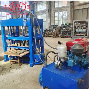 Hongfa(HF) <span class=keywords><strong>QTJ4</strong></span>-<span class=keywords><strong>30</strong></span> hydraulische Beton hohl block, der Maschine mit Getriebe-und Lager-Handbetrieb herstellt - Product Image 2