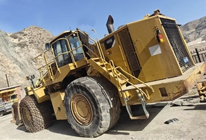Chargeuse sur pneus Caterpillar 988H d'occasion de 11,4 tonnes |   Chargeuse minière robuste Cat C18 avec godet de 7,0 m³ et cabine ROPS pour carrière - Product Image 5