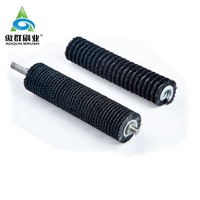 Brosse à rouleaux en nylon de qualité industrielle pour machine de nettoyage à amortissement spiralé