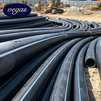 Pipa PE SDR11 450mm 400mm 355mm 315mm PE100 HDPE dan Harga Fitting PE untuk Pipa HDPE Suplai Air/Irigasi