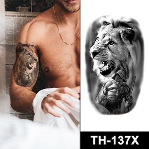 Magazzino Impermeabile Uomini Del Corpo Temporaneo <span class=keywords><strong>Leone</strong></span> Autoadesivo Del Tatuaggio - Product Image 3