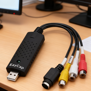 Hot bán Video Capture Card <span class=keywords><strong>USB</strong></span> <span class=keywords><strong>2.0</strong></span> để RCA Adapter chuyển đổi âm thanh Video Capture Card Adapter PC cho TV DVD VHS Thiết bị chụp - Product Image 1