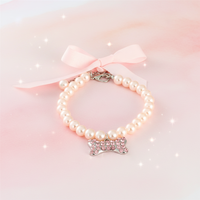 Collier de luxe réglable en alliage orné de bijoux, motif nœud papillon, pour chiens et chats