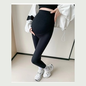 Umstandshosen für Frühling und Herbst Hochgeschnittene Leggings Schwangerschaftsmode Yoga-Stützhosen für Schwangere - Product Image 6