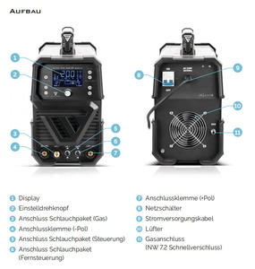 Officiële autorisatie TIG Digitaal Scherm 3-in-1 Lastechniek Reinigingsapparaat AC/DCMMA Inverter Lasmachine voor STAHL WERK WIG200STDIGITAL - Product Image 2