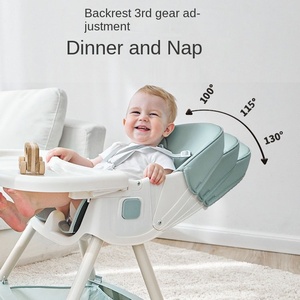 Chaise de salle à manger réglable multifonctionnelle pour enfants Portable bébé Table domestique chaise berçante pour enfants - Product Image 4