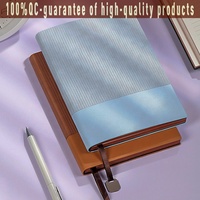 Vente en gros de carnets A5 en cuir végétalien personnalisés à couverture souple Offre Spéciale avec logo personnalisé coffret cadeau comprenant un stylo et une clé USB