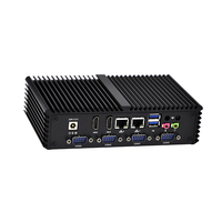 Mini Pc industriel I3 4005u, sans ventilateur, pour salle d'ordinateur de bureau ou d'école, idéal pour les Barebone, support de rangement