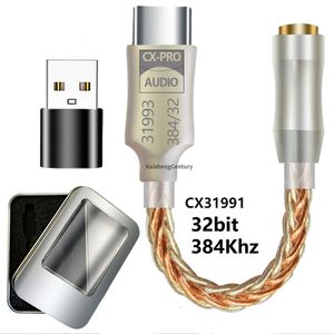 <span class=keywords><strong>Adaptateur</strong></span> de casque USB DAC de décodage audio numérique Cx31993 pour téléphone portable, convertisseur de ligne de décodage Type-C pour lecture audio - Product Image 2