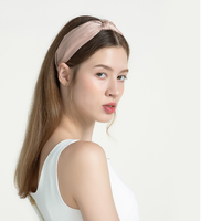 Bandeau en Soie de Mûrier Classique 19 Momme avec Logo Personnalisé, Accessoire Cheveux Femme