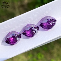 EMEJEWE Zircone cubique marquise créée en laboratoire, pierre précieuse en vrac, multicolore, à facettes concaves, pour la fabrication de bijoux, bagues, pendentifs, boucles d'oreilles, sur mesure