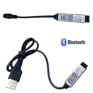 Mini controlador RGB compatible con <span class=keywords><strong>Bluetooth</strong></span>, tira de luz <span class=keywords><strong>LED</strong></span> de música, Control de aplicación inteligente para 3528 5050 COB RGB Tape USB DC 5V 12V 24V - Product Image 5