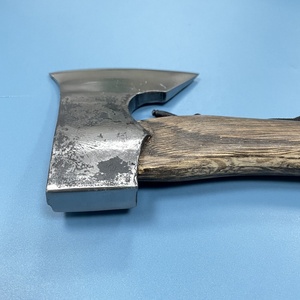 Hacha ancha de <span class=keywords><strong>carpintero</strong></span> hecha a mano con precisión NM2CR, cabeza de hacha pulida semiblanca finamente pulida, de 28cm mango de madera, hacha ancha de corte - Product Image 4