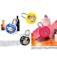 Grande Vente Cadenas pour Casier de Gym, Valise, Mini Cadenas pour Étudiant, Dortoir, Design Enfantin 67x45x16mm Personnalisable