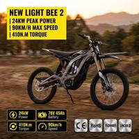Motocicleta Eléctrica Todoterreno Surron Light Bee 2 de 24kW, Batería de Estado Semisólido, 65 MPH, 160 km de Autonomía, Enduro, Proveedor Mayorista