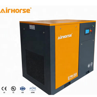 Compresseur d'air à vis à fréquence variable 75KW 90KW 8bar à entraînement direct industriel, moteur IE4 PM avec contrôle à distance IoT