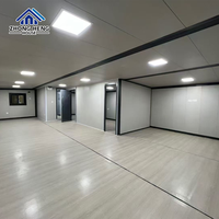 Rumah Kontainer Ekspansiabel Custom Double Wing 20ft 40ft 1 2 3 4 5 Kamar Tidur Villa Prefab Rangka Baja Rumah Lipat Mobile Kantor