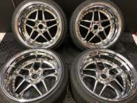Nouvelles jantes en alliage forgé JDM JUWA chromées 2 pièces 18x9.5 5x112 5x120 5x114.3 Deep Dish pour Silvia pour GTR