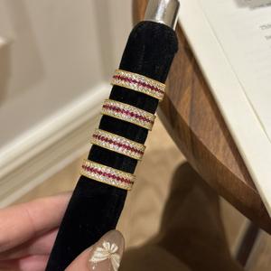 Wenchi Classic Red Three-Row Diamond <b>Necklace</b> S925 Pure <b>Silver</b> Sparkling Rose Women's Exquisite Luxury Fashion Jewelry <b>Set</b> China - Product Image 2