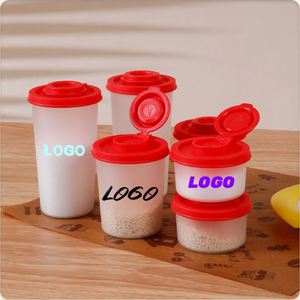 ขวดใส่เครื่องปรุงพลาสติกแบบมีฝาปิดสนิท พิมพ์โลโก้ได้ ใช้ใส่เกลือ พริกไทย เครื่องเทศ เหมาะสำหรับแคมป์ปิ้ง ปิกนิก กิจกรรมกลางแจ้ง ครัวกลางแจ้ง อาหารกลางวัน - Product Image 1