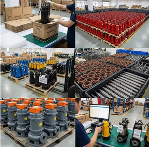 WQ20-80-22 2 Pole Cast Iron Submersible Sewage <b>Pump</b> High Flow Non-Clog <b>Waste</b> Water for Municipal Industrial Drainage WQ20-80-22 - Product Image 4