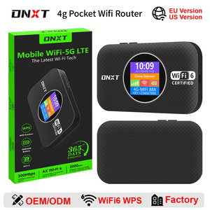 Routeur SIM DNXT 4G Wifi Wifi6 300 Mbps LTE, routeur SIM 4G avec WPS, écran LCD, routeur Wifi portable, 3000 mAh, Wifi de poche, compatible avec tous les réseaux pour les voyages - Product Image 1