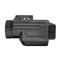 Lampe de poche tactique de chasse avec viseur laser, LASER WIN 2HY19 CREE 5W LED 1000 Lumen 450-480nm, Laser bleu 8H, Rechargeable par USB