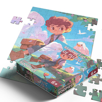 Puzzle magnétique amusant personnalisable avec forte capacité d'adsorption jouet éducatif DIY frais en papier