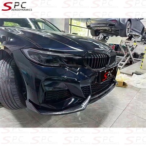 Lèvre avant en fibre de carbone style SPC G20 ADO pour BMW Série 3 2019-2022, spoiler avant en fibre de carbone pour pare-chocs avant BMW G20 - Product Image 5
