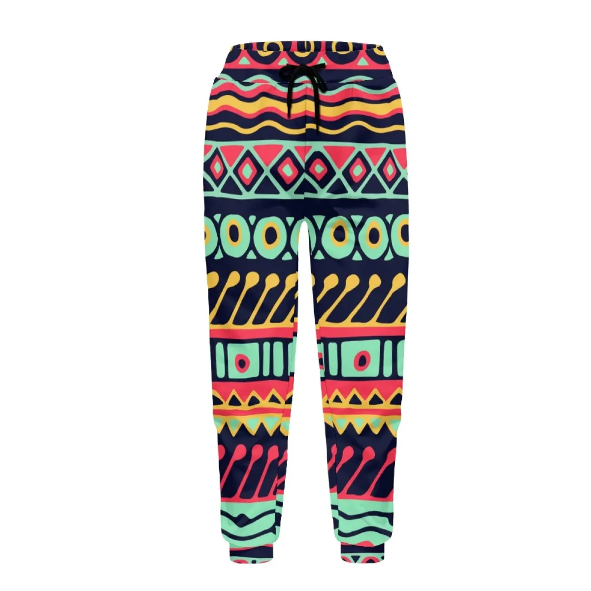 Outono e Inverno Calças Casuais para Homens Oversized Trendy Printed Pant Padrão Tribal Africano Sweatpants Jogging Esporte Sportswear