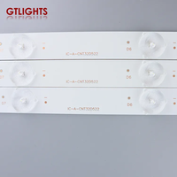Универсальная светодиодная подсветка для IC-A-CNT32D522 180.W00-320014H CX315DLEDM TCLBBK 32LEM-1009 светодиодный алюминиевый корпус для телевизора