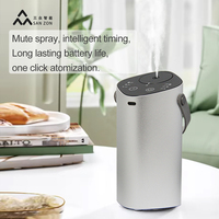 Diffuseur d'arômes de voiture portable sans eau, nébuliseur d'huiles essentielles rechargeable avec poignée
