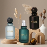 Nouvelle Tendance – Flacon de Parfum Cylindrique en Verre Dépoli Haut de Gamme pour Cosmétiques, 50ml, 30ml, 100ml, avec Atomiseur et Emballage Boîte