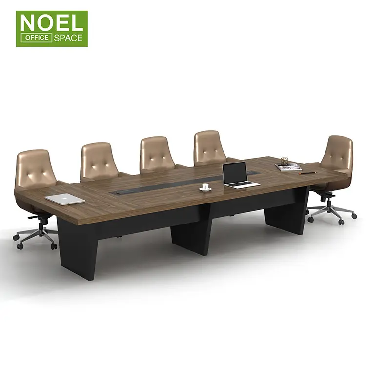 Large Modern MFC Conference Room Meeting Table Wooden Office Furniture Melamine 10 Person Boardroom Table