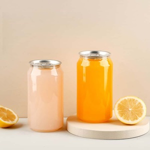 Boîte en plastique transparente de 330 ml avec logo personnalisé et anneau de traction pour les boissons gazeuses, les jus de fruits et l'emballage des boissons - Product Image 3