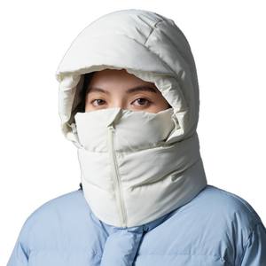 新款纯色冬季羽绒帽带面罩防风飞行员帽毛绒轻便保暖耳罩巴拉克拉瓦滑雪帽 - Product Image 6