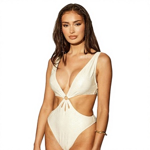 ชุดว่ายน้ำวันพีซสีแดงเซ็กซี่แบบใหม่ เอวสูง ช่วยยกกระชับ พร้อมฟองน้ำเสริมแบบถอดได้ แห้งเร็ว - Product Image 3