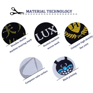 Best Price Private Clothing Label Factory Custom Logo Wholesale Designer Brand Name Bag Accessories Sewn-In Woven Garment Tags