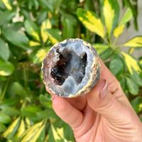 Boîte de géodes en agate naturelle brésilienne en gros, spécimen de géode Druzy en cristal poli, ornement pour la décoration intérieure, cadeau, approvisionnement en vrac