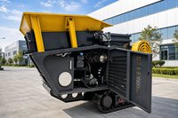 Concasseur à mâchoires sur chenilles UJC906E avec cribleur à double étage 150 T/H, installation mobile pour agrégats et déchets de construction en carrière