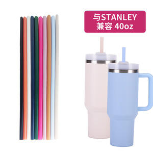 Stainless Steel Tumbler 40oz With Straw Insulated Travel Mug Straight Cup 12-24 Hours Thermal Insulation All People Use - Product Image 4