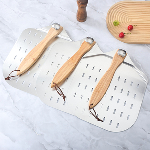Utensili da cucina pigiatura per <span class=keywords><strong>Pizza</strong></span> grande 12 "quadrato pieghevole spatola per <span class=keywords><strong>Pizza</strong></span> con manico in gomma - Product Image 1