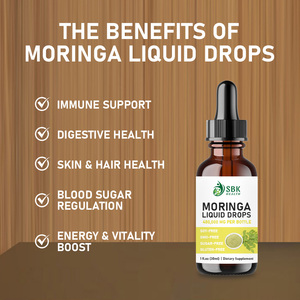Gouttes liquides de Moringa à marque privée, extrait pur de feuilles de Moringa, favorise l'énergie, la santé de la peau et des cheveux - Product Image 3
