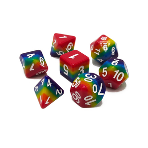 <span class=keywords><strong>Jeu</strong></span> de dés à 12 faces faits à la main, personnalisés, complets (D4, D6, D8, D10, D12, D20), dés polyédriques en résine à noyau liquide et bords nettoyés - Product Image 5